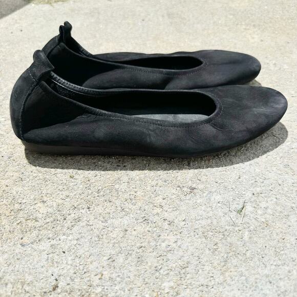Arche Laius Ballerina Flat in Black Nubuck Suede Size 39 / US 9 - Picture 4 of 11